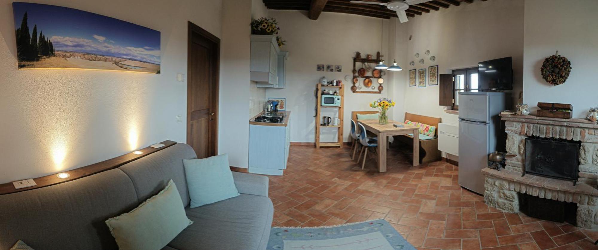 Relax Palazzo Monaci Apartment Asciano Luaran gambar